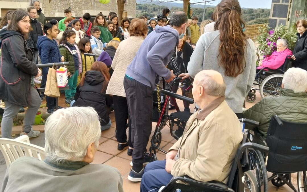 Visita dels nens de l’escola de Castellcir
